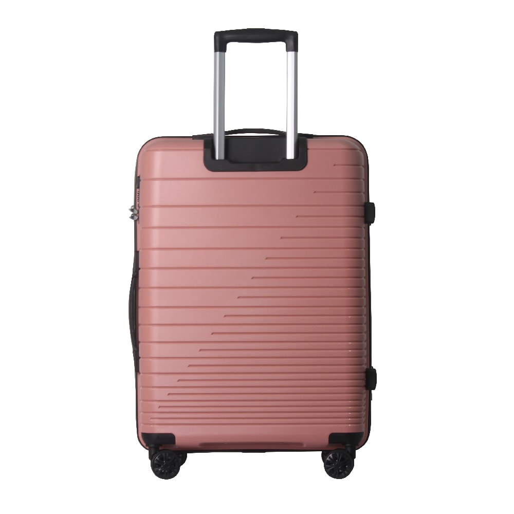 Luggage Set 3 Piece, PP Hardshell Carry On Suitcase With Spinner Wheels & TSA Lock, Lightweight Suitcases For Business, Trip, (20"/24"/28"), Pink_voghion.com